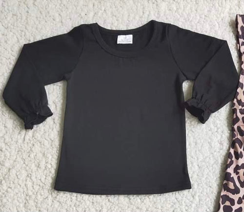 Black Long Sleeve Top